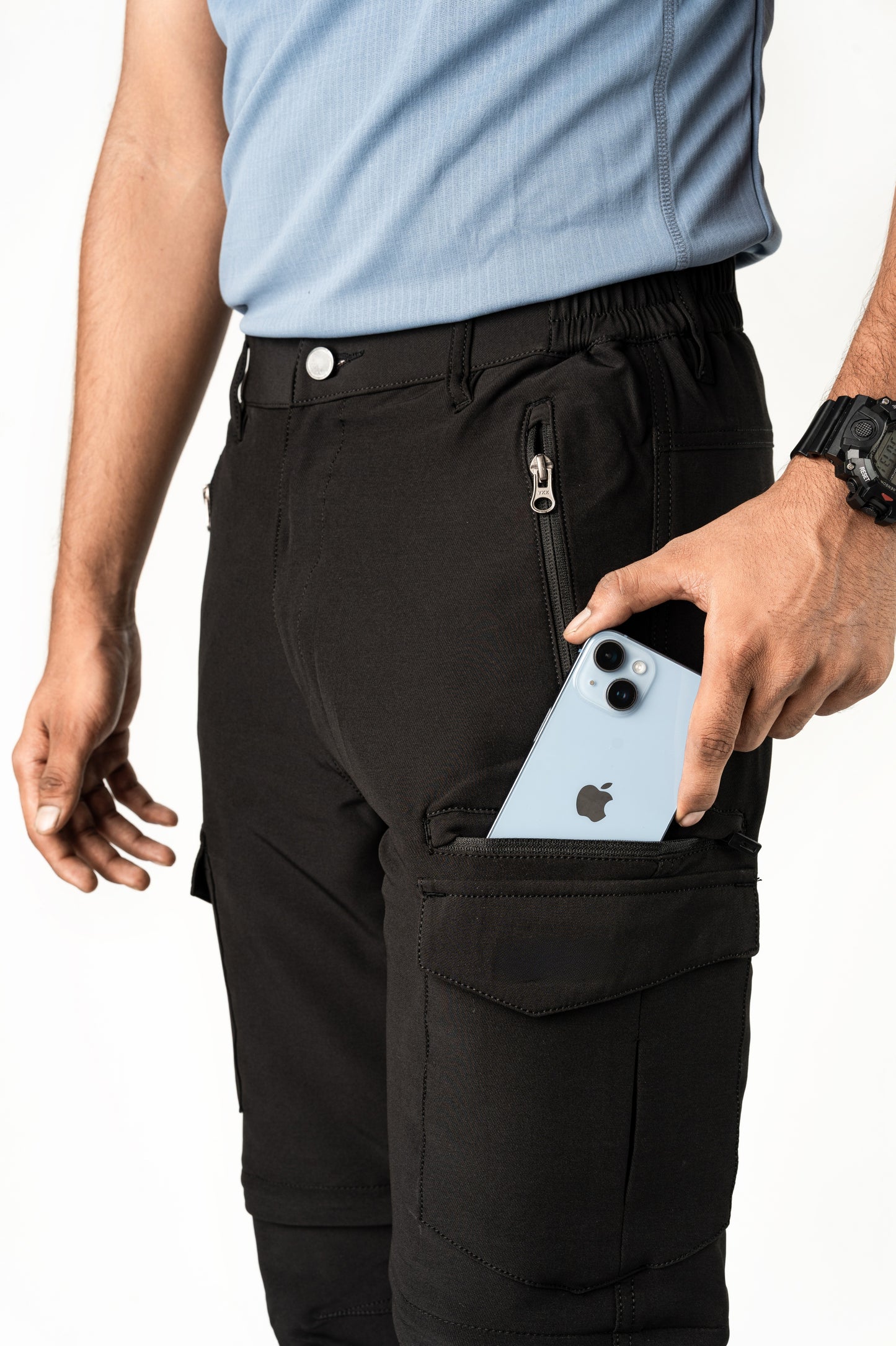 EW Mountain Series Black Travel Cargo Pant