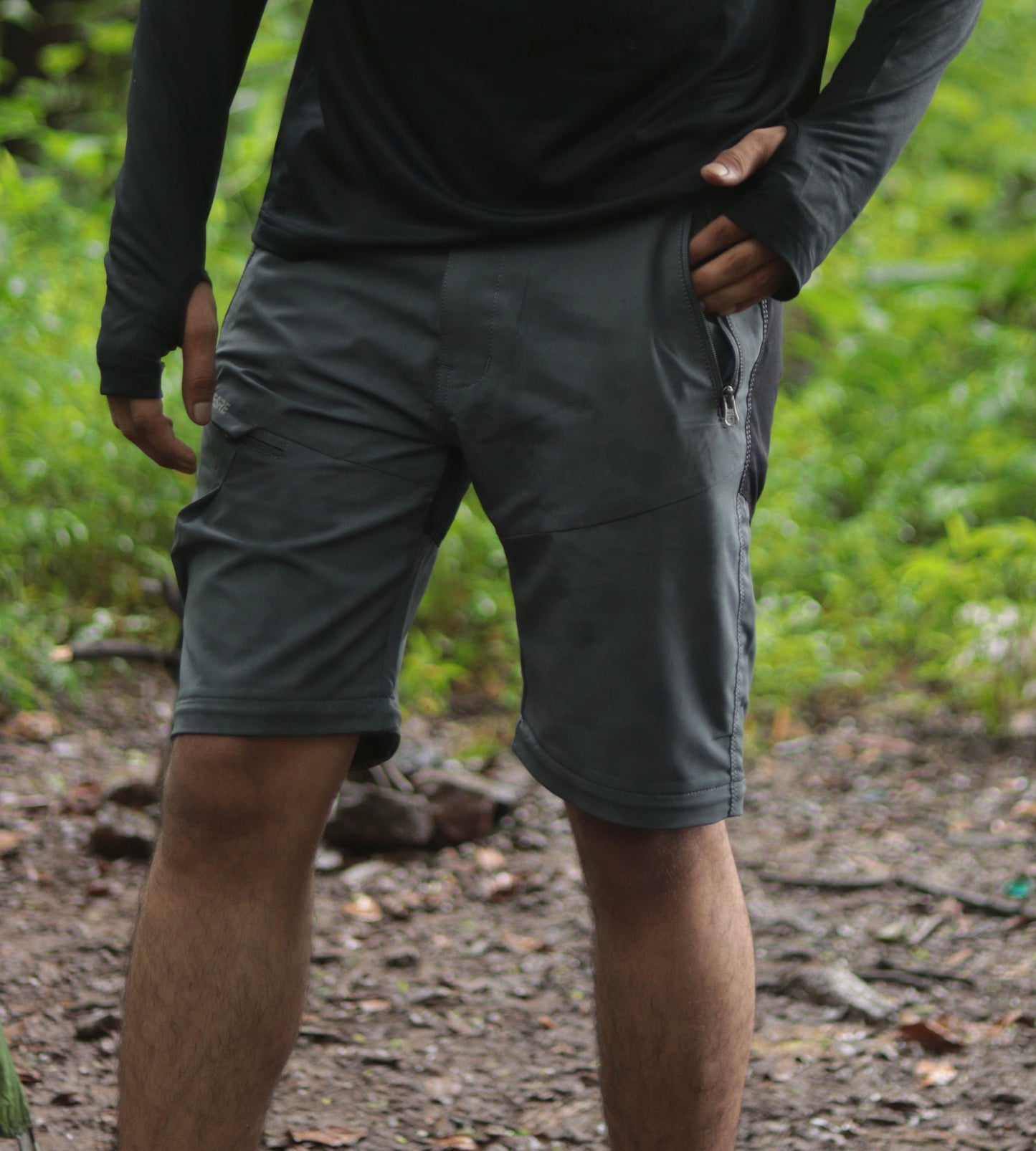 EW Hiking Series Convertible Trekking Pant Sky Gray & Black