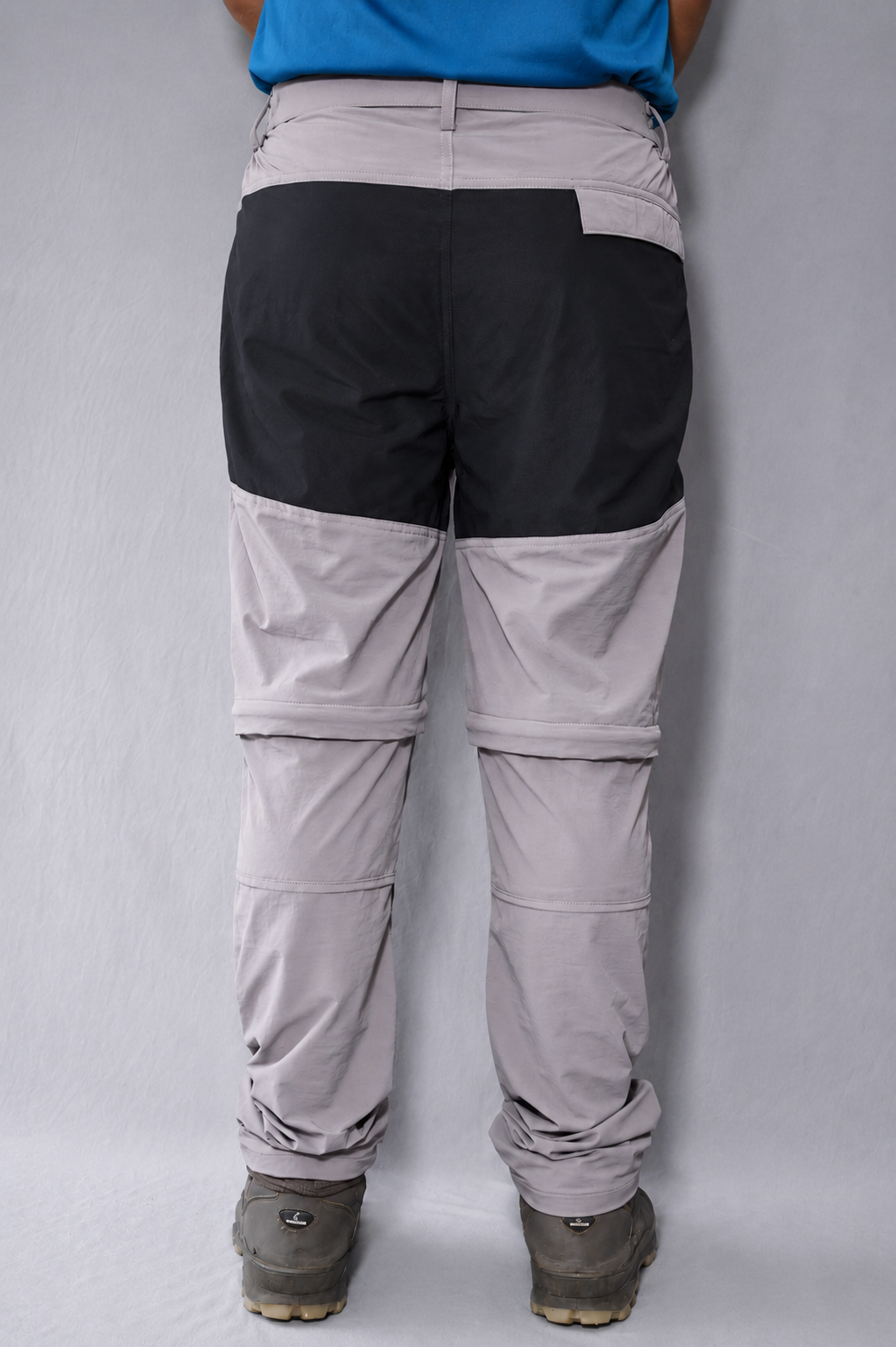 EW Hiking series convertible trekking pant Stone gray and Black colour