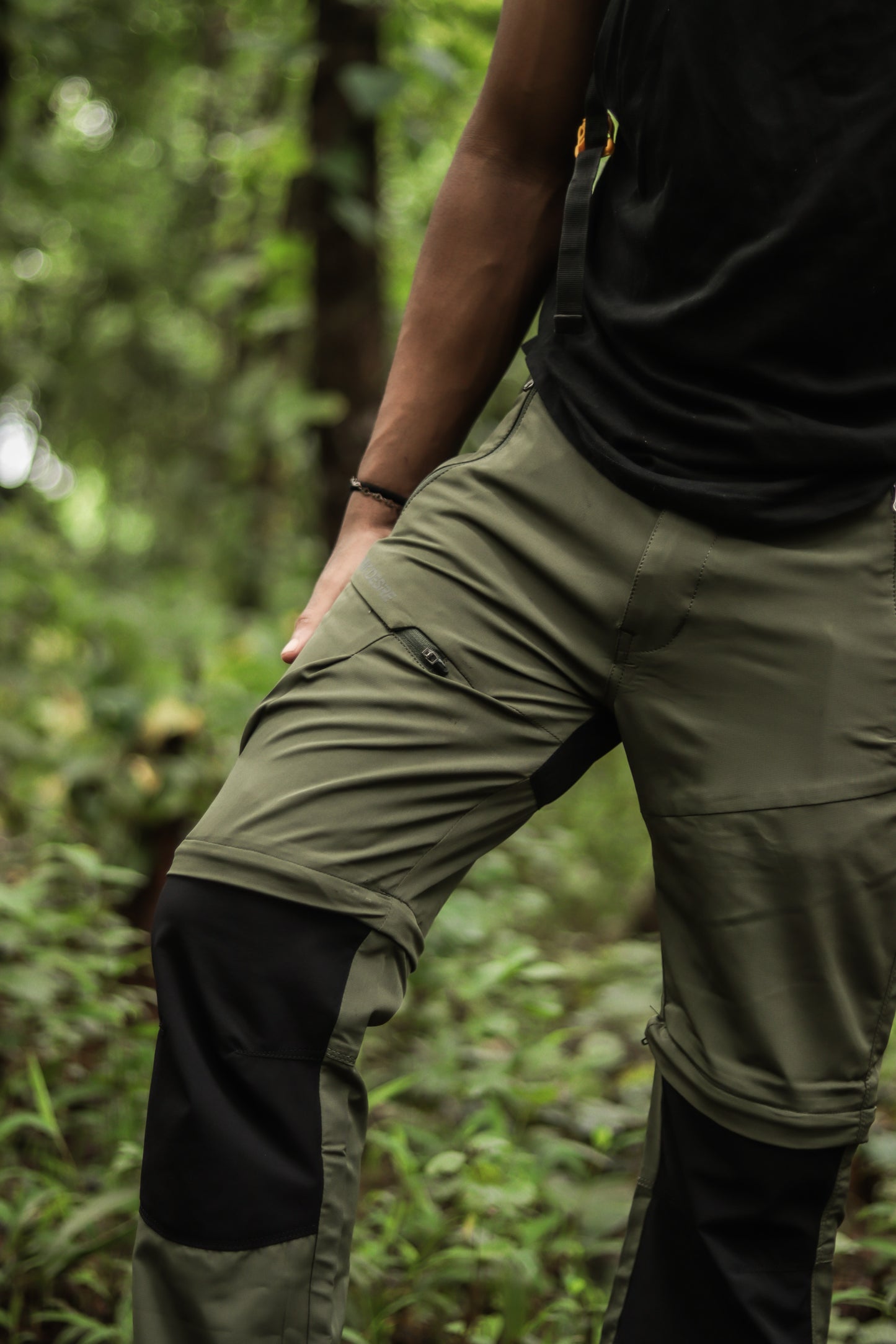 EW Hiking Series Convertible Trekking Pant Pista Green & Black