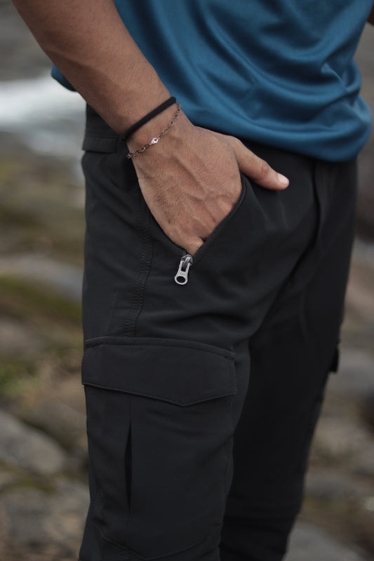 EW Mountain Series Black Travel Cargo Pant