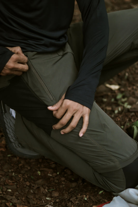 EW Hiking Series Convertible Trekking Pant Olive Colour