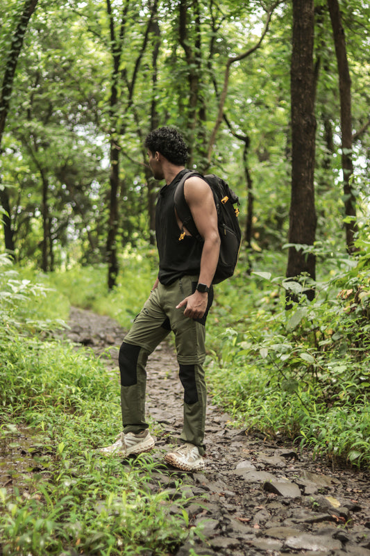 EW Hiking Series Convertible Trekking Pant Pista Green & Black