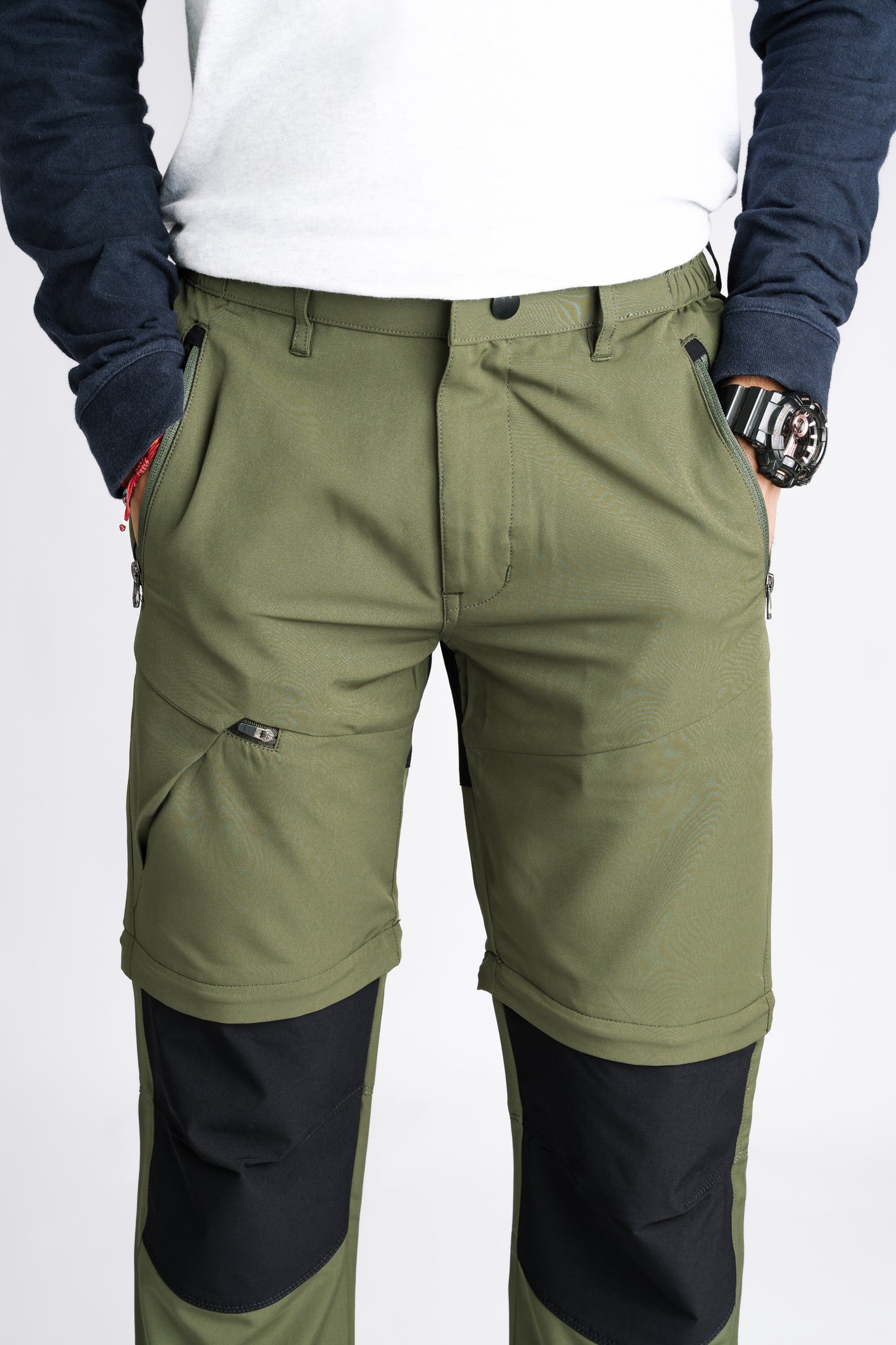 EW Hiking Series Convertible Trekking Pant Olive Green & Black