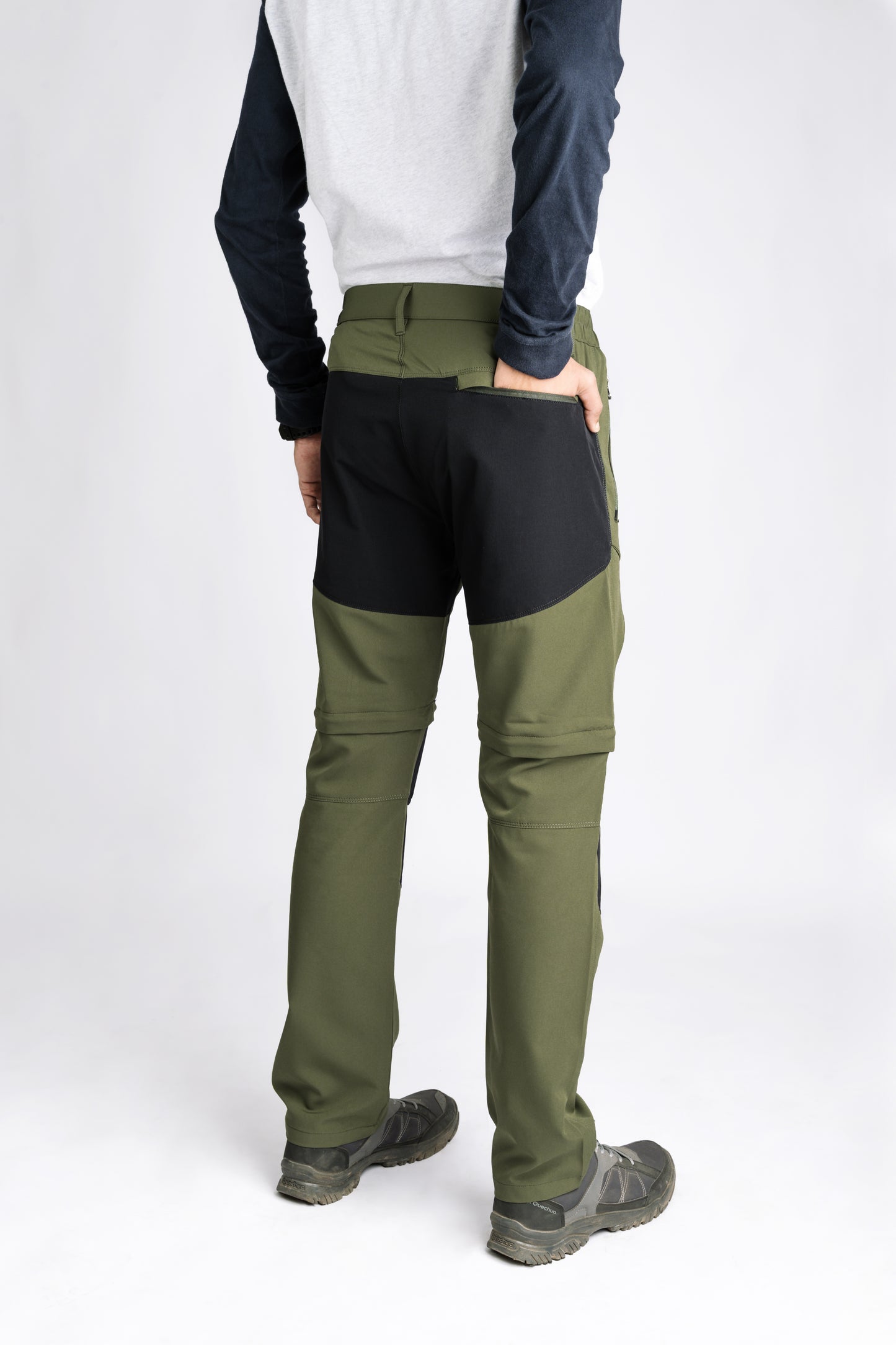 EW Hiking Series Convertible Trekking Pant Olive Green & Black