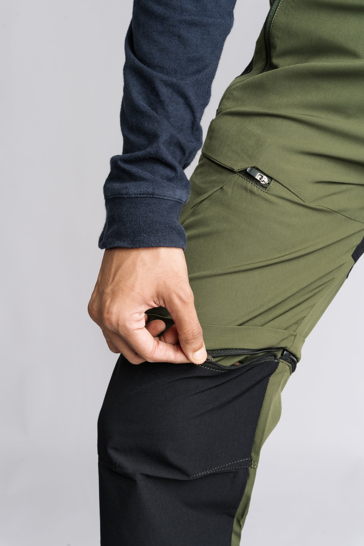 EW Hiking Series Convertible Trekking Pant Olive Green & Black