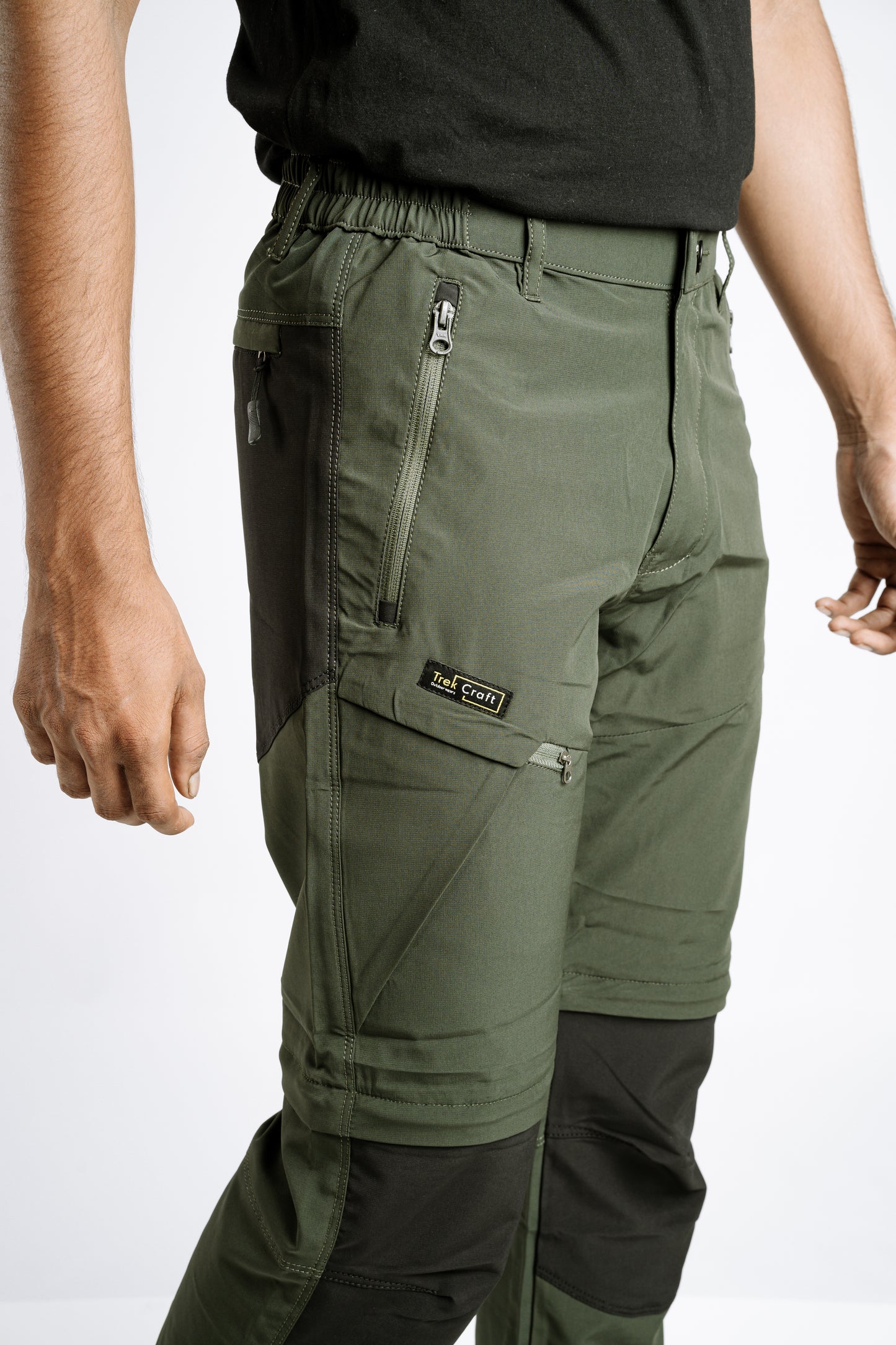 EW Hiking Series Convertible Trekking Pant Olive & Black