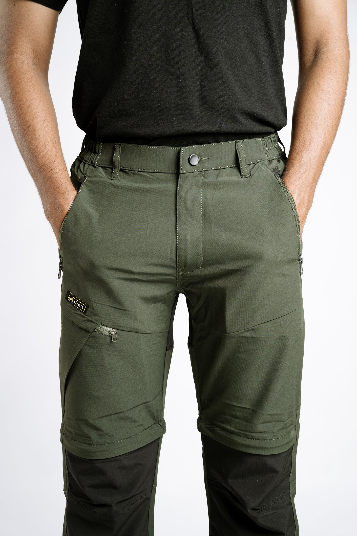 EW Hiking Series Convertible Trekking Pant Olive & Black