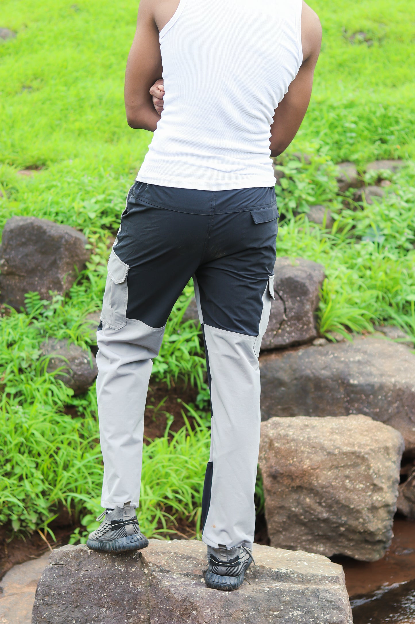 EW Hiking Series Trekking Pant Light Grey and Black