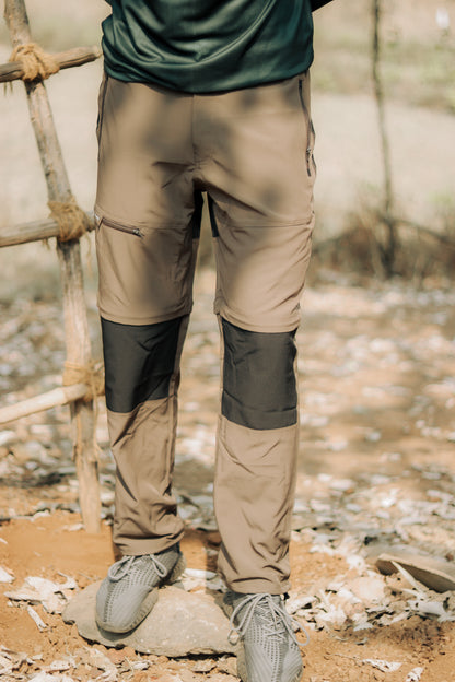 EW Hiking Series Convertible Trekking Pant Brown & Black