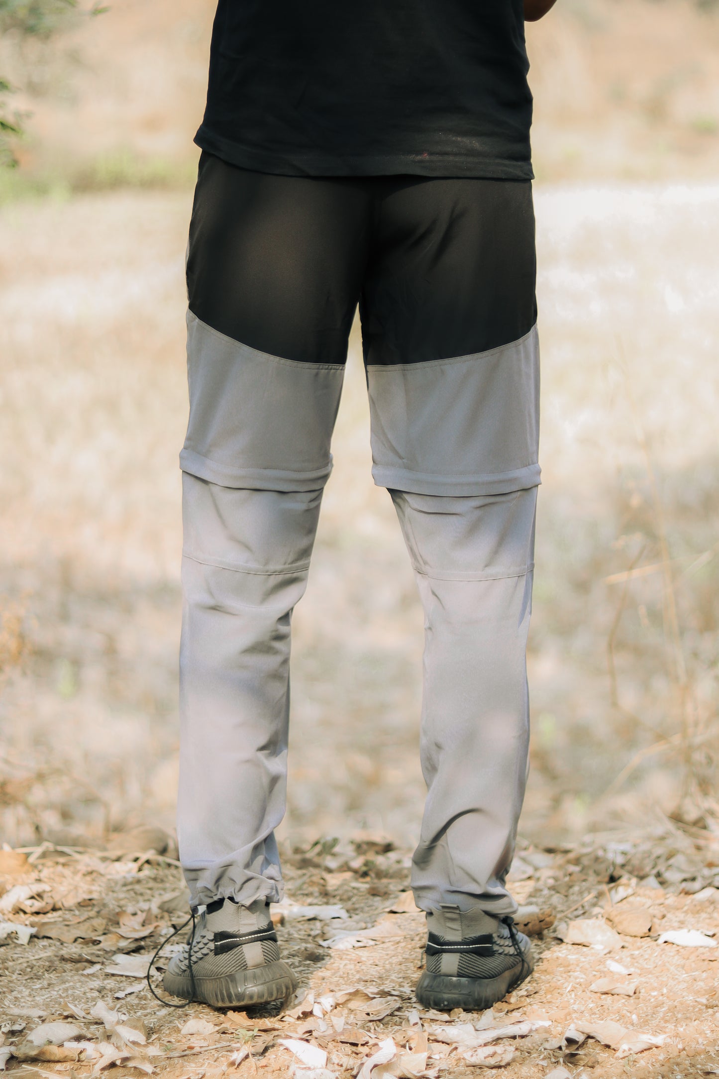 EW Hiking Series Convertible Trekking Pant Stone Grey & Black