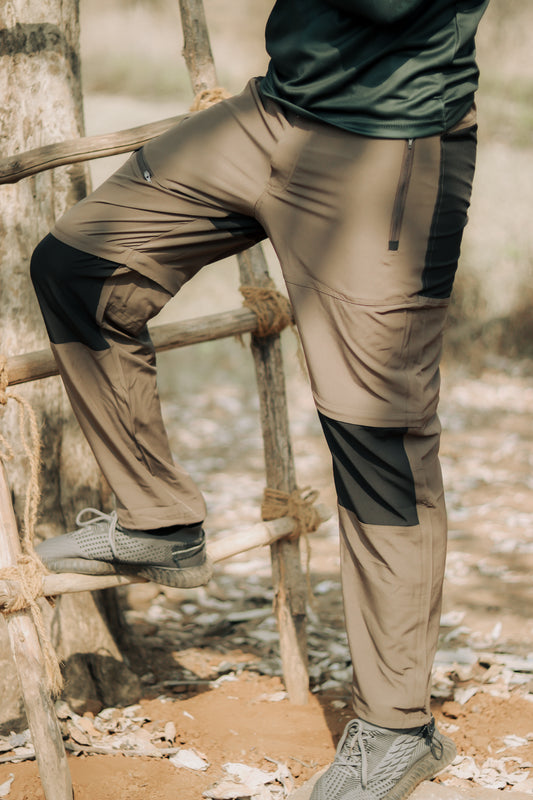 EW Hiking Series Convertible Trekking Pant Brown & Black