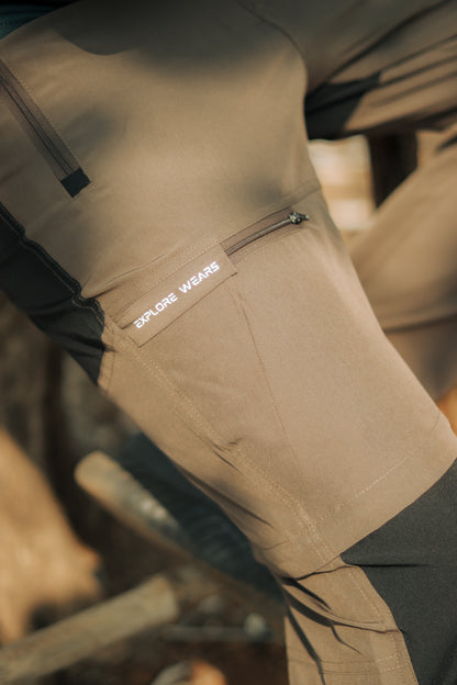 EW Hiking Series Convertible Trekking Pant Brown & Black