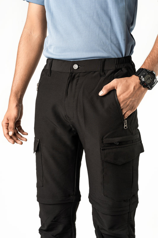 EW Mountain Series Black Travel Cargo Pant