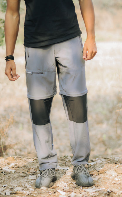 EW Hiking Series Convertible Trekking Pant Stone Grey & Black