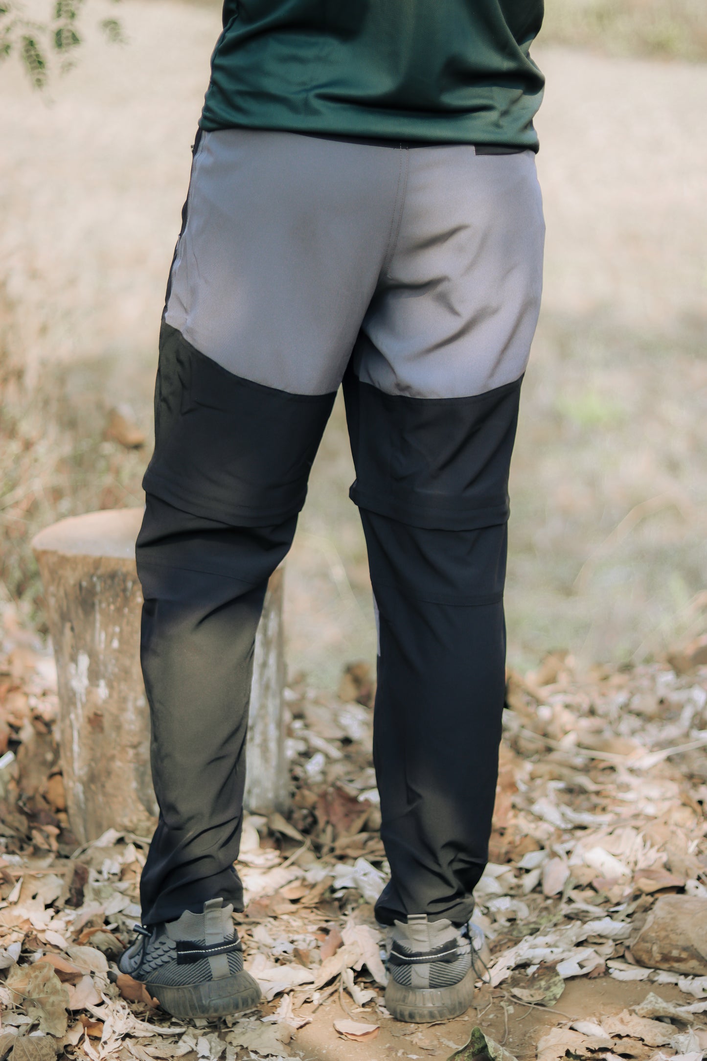 EW Hiking Series Convertible Trekking Pant Black and Gray