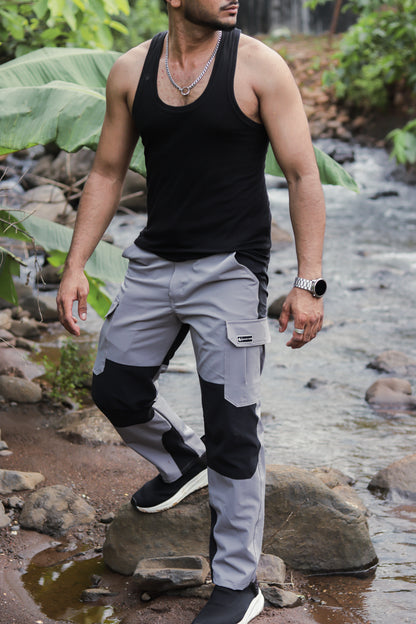 EW Hiking Series Trekking Pant Light Grey and Black