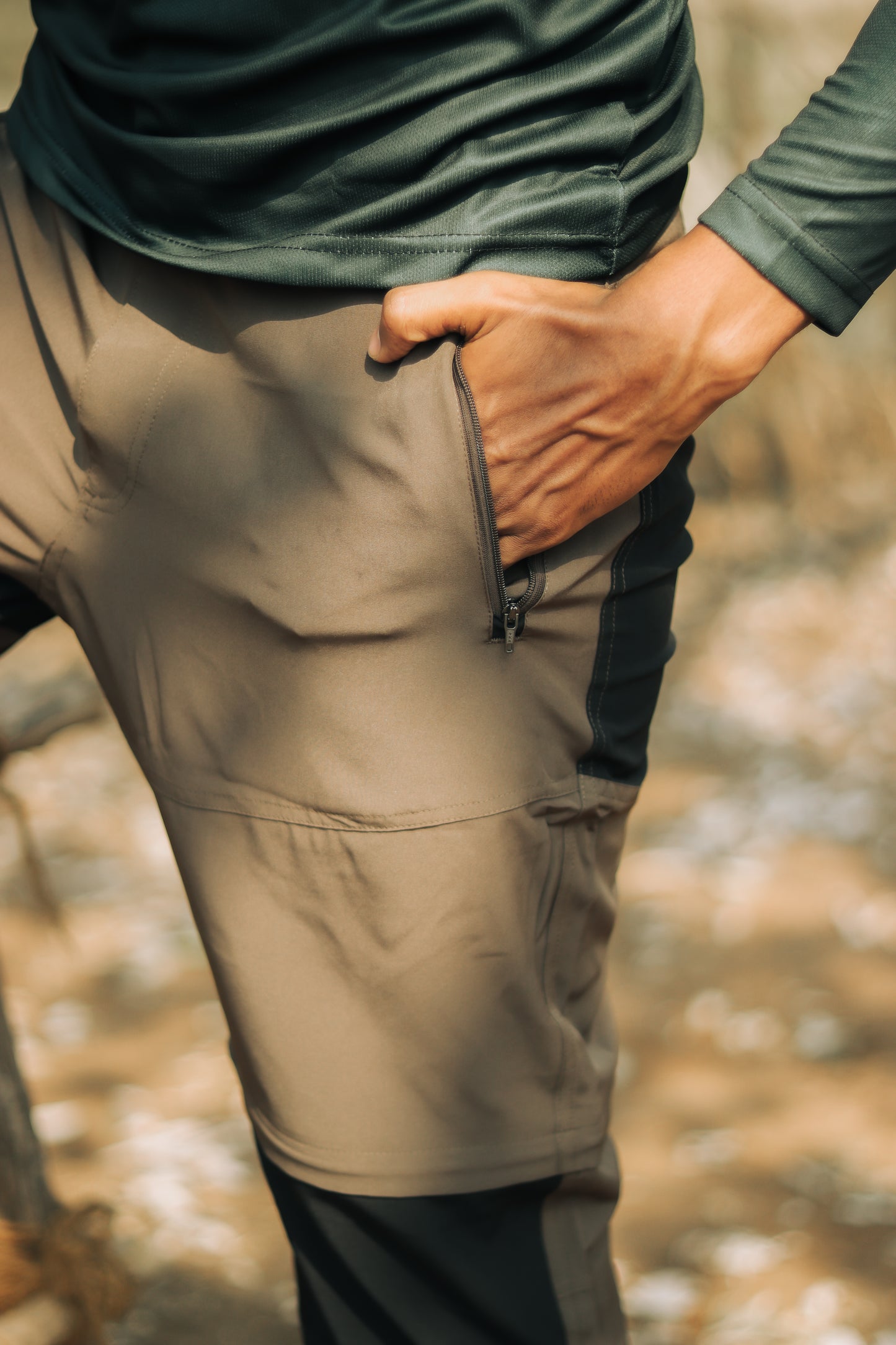 EW Hiking Series Convertible Trekking Pant Brown & Black