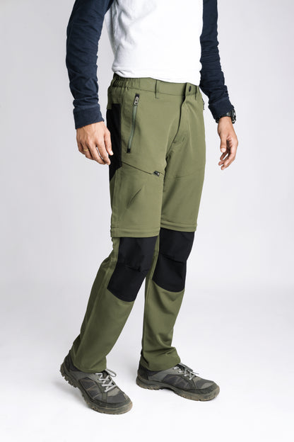 EW Hiking Series Convertible Trekking Pant Olive Green & Black