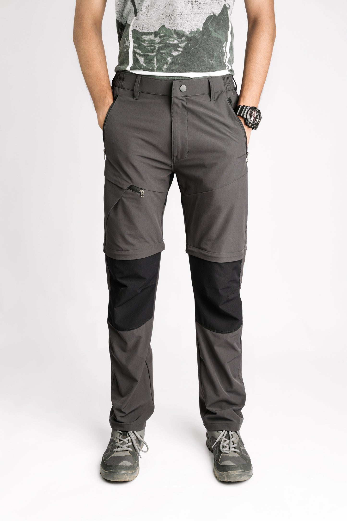 EW Hiking Series Convertible Trekking Pant Brown & Black