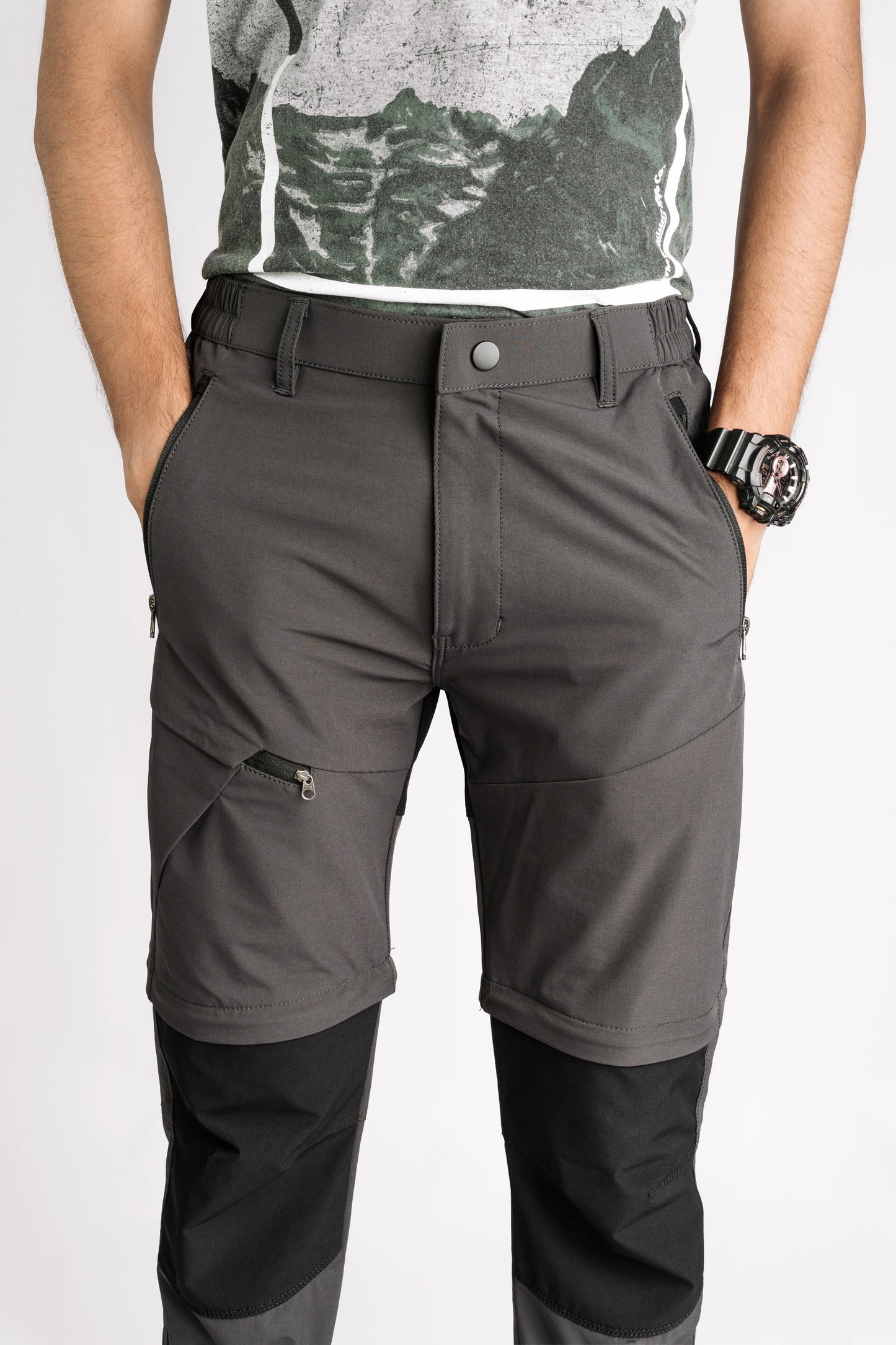 EW Hiking Series Convertible Trekking Pant Brown & Black