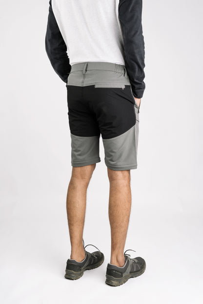 EW Hiking Series Convertible Trekking Pant Stone Grey & Black