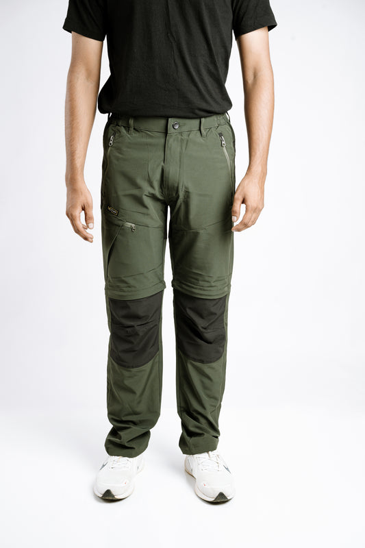 EW Hiking Series Convertible Trekking Pants Olive & Black