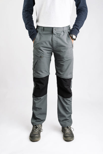 EW Hiking Series Convertible Trekking Pant Sky Gray & Black