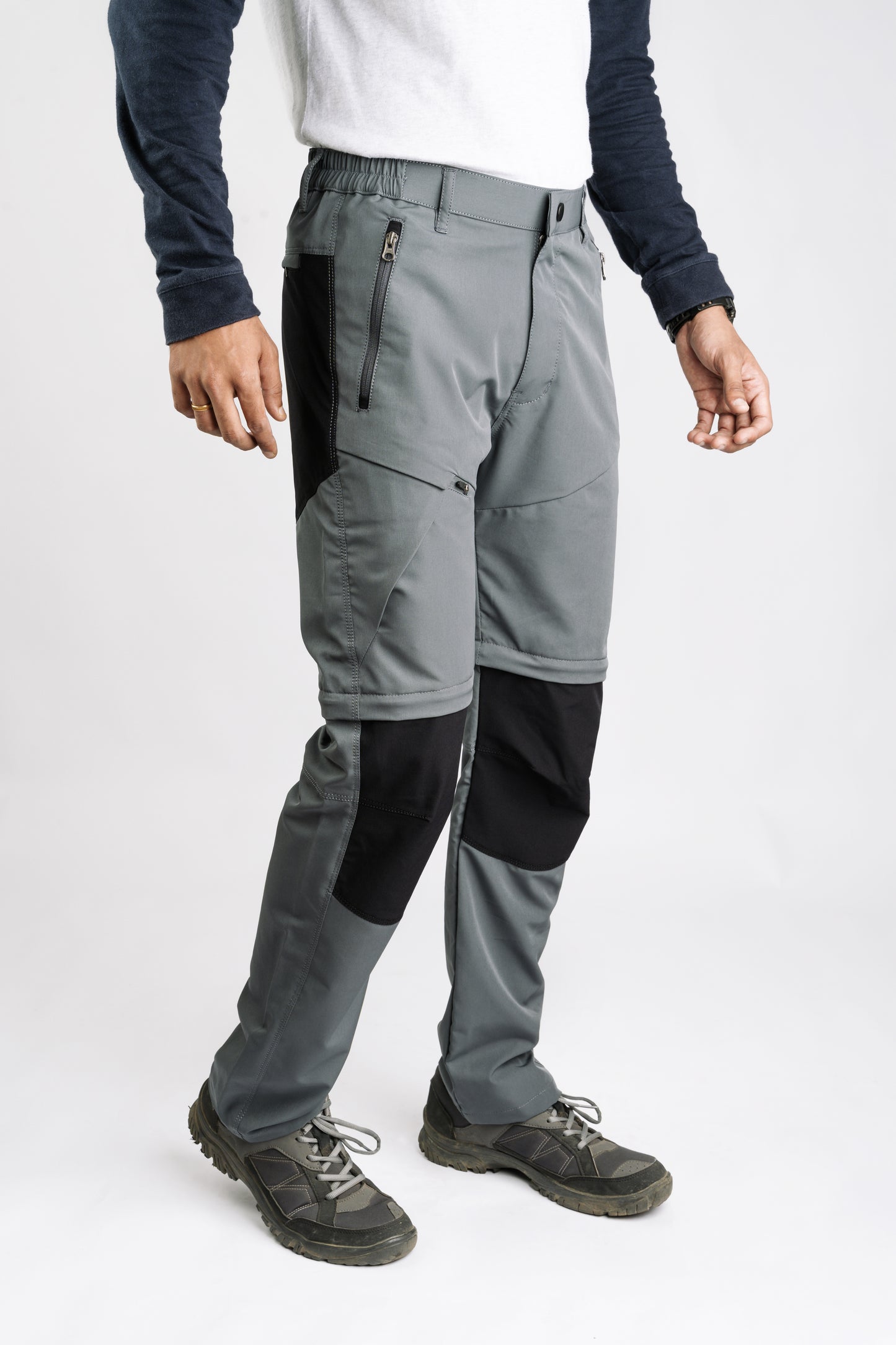 EW Hiking Series Convertible Trekking Pant Sky Gray & Black