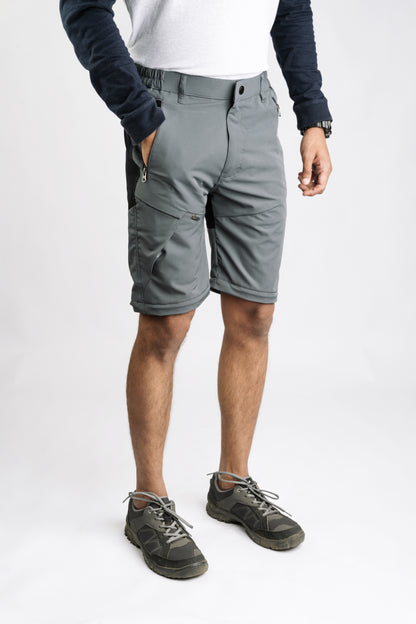 EW Hiking Series Convertible Trekking Pant Sky Gray & Black